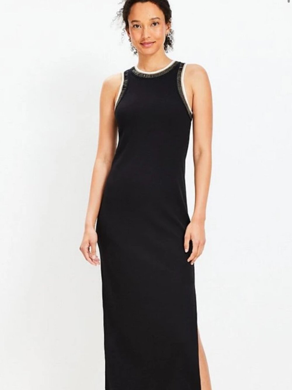LOFT Ribbed Maxi Dress